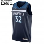 Maillot NBA Minnesota Timberwolves Karl Anthony Towns 32 Nike 2022-23 Icon Edition Navy Swingman - Enfant
